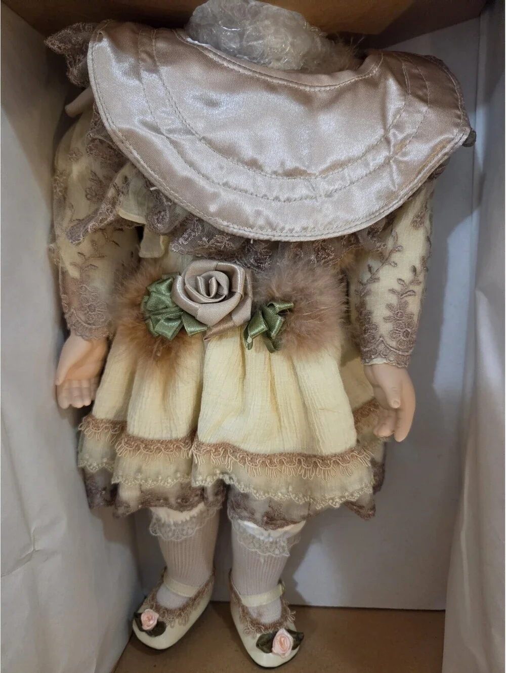Porcelain doll red hair 20 inches